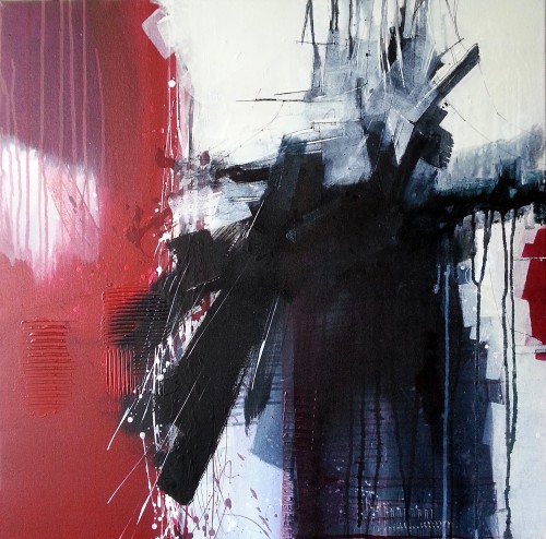 Acrylic abstract painting by Jacek Blech