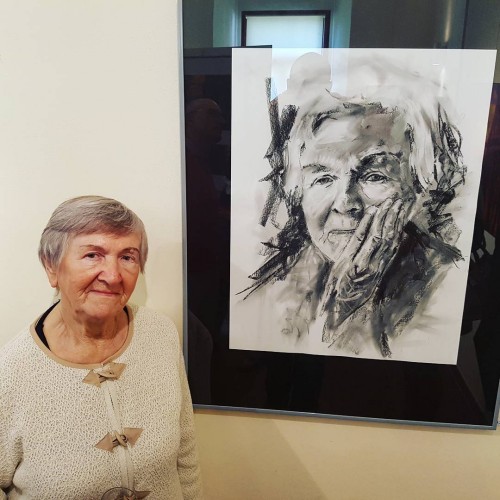 Charcoal drawing by Jacek Blech