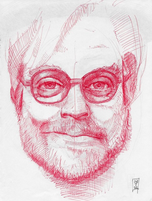 Portrait drawing by Jacek Blech